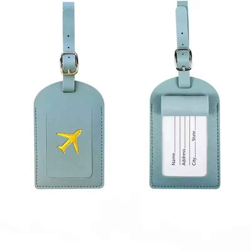Cute Airplane Travel ID Tag