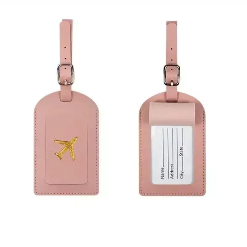 Cute Airplane Travel ID Tag