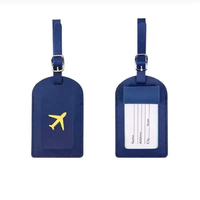 Cute Airplane Travel ID Tag