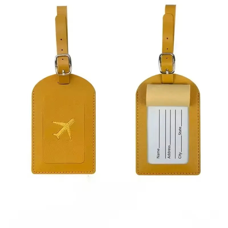 Cute Airplane Travel ID Tag