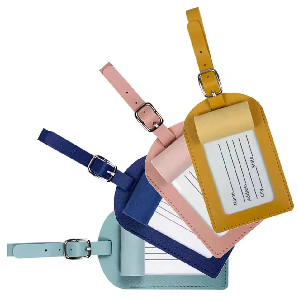 Cute Airplane Travel ID Tag