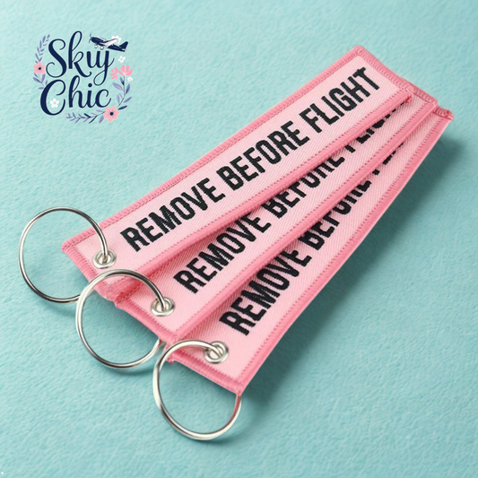 Set of 3 'Remove Before Flight' Keychains